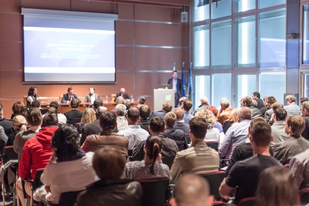 Guests attending a PMD business seminar